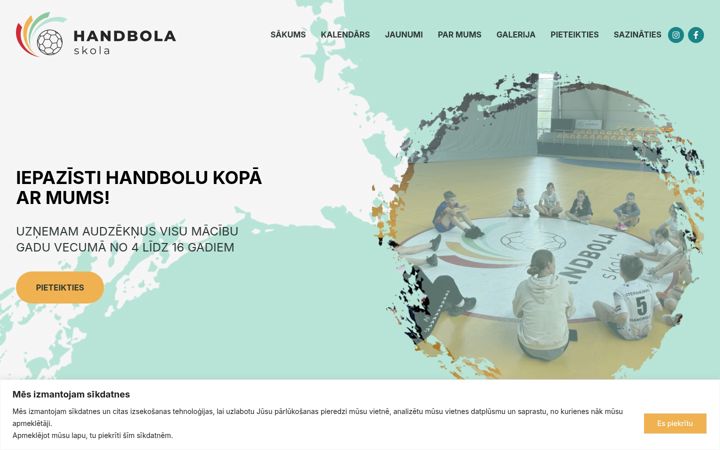 Screenshot of handbolaskola.lv