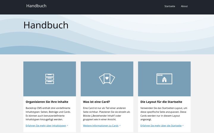 Screenshot of handbuch.org