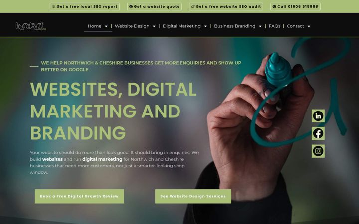 Screenshot of handcartmedia.com