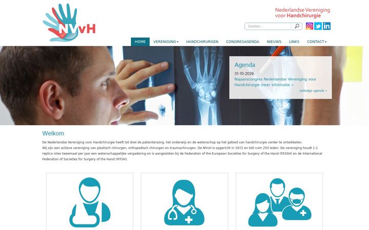 Screenshot of handchirurgie.nl