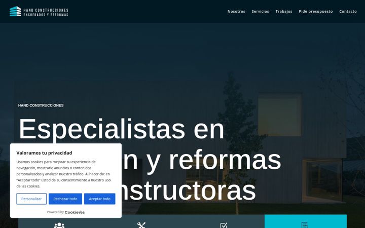 Screenshot of handconstrucciones.es