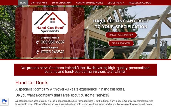 Screenshot of handcut.co.uk