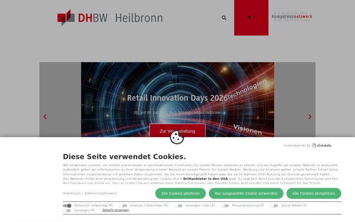 Screenshot of handel-dhbw.de