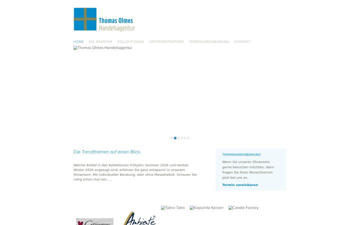Screenshot of handelsagentur-olmes.de