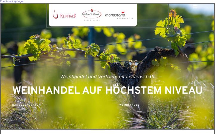 Screenshot di handelsagentur-reinhard.de