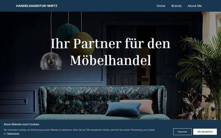 Screenshot of handelsagentur-wirtz.de