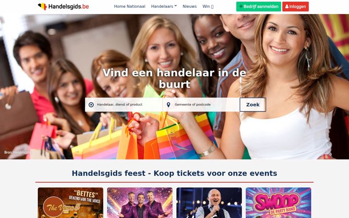 Screenshot of handelsgids.be
