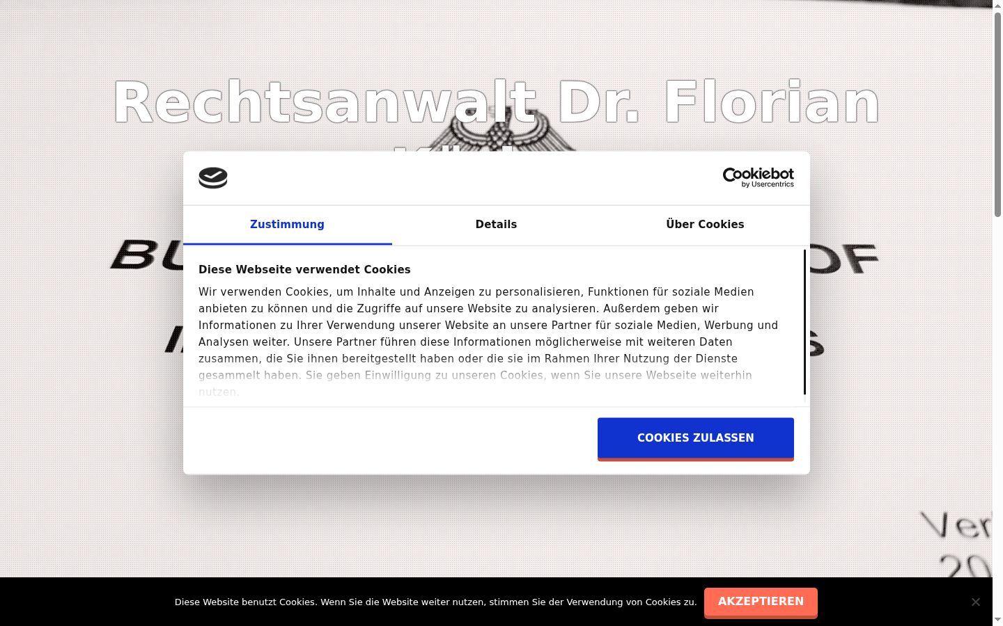 Sutikimo reklamjuostės, rodytos prieš bet kokią sąveiką, ekrano kopija