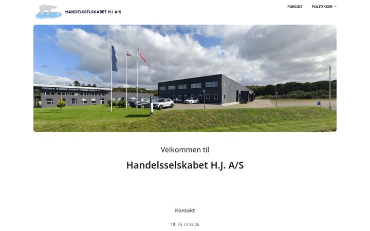 Screenshot of handelsselskabethj.dk