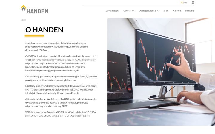 Screenshot of handen.pl