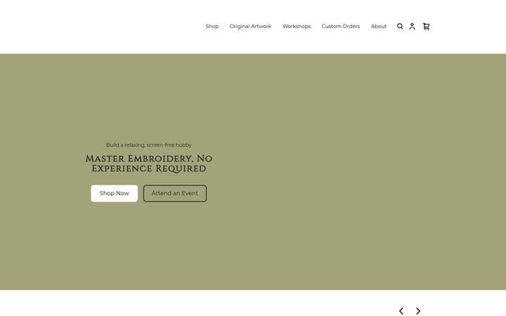 Screenshot of handfulofmade.com