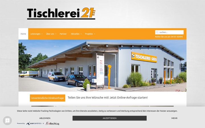 Screenshot of handgemoebelt.de