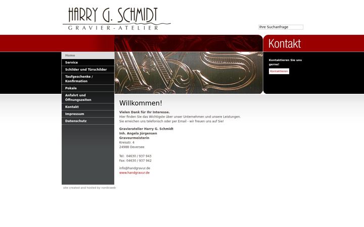 Screenshot of handgravur.de