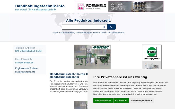 Screenshot of handhabungstechnik.info