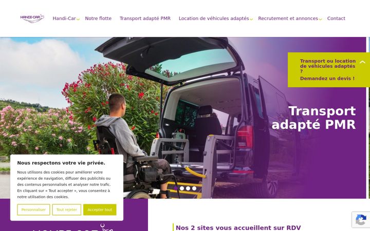Screenshot of handi-car.fr