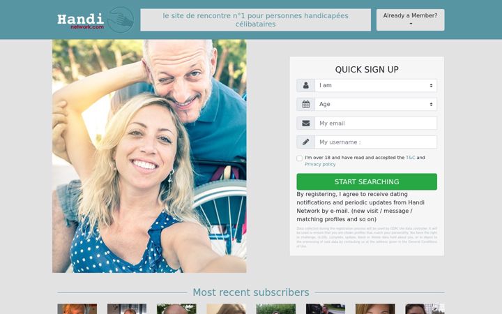 Screenshot of handi-network.com