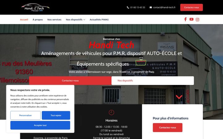 Screenshot of handi-tech.fr