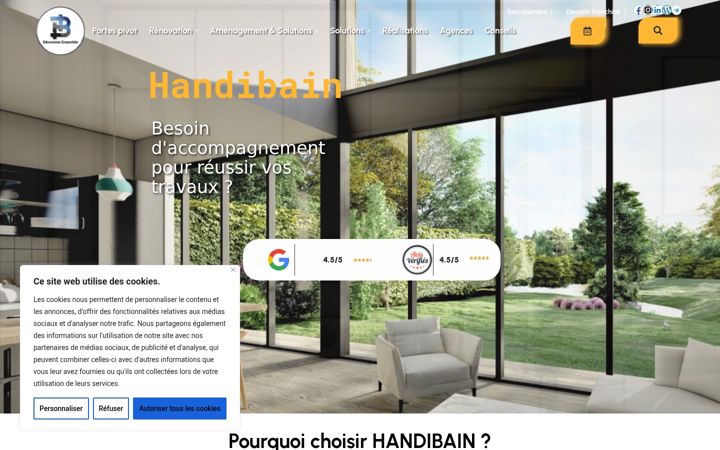 Screenshot of handibat.fr