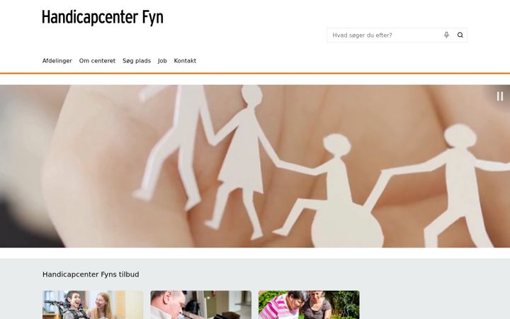 Screenshot of handicapcenterfyn.dk