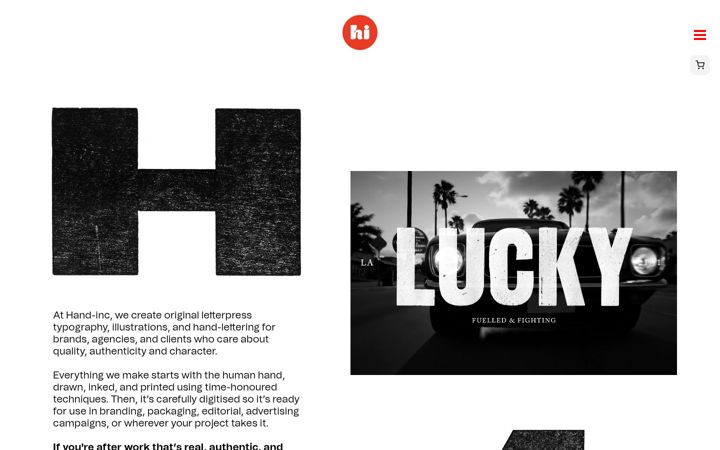 Screenshot of handinc.co.uk
