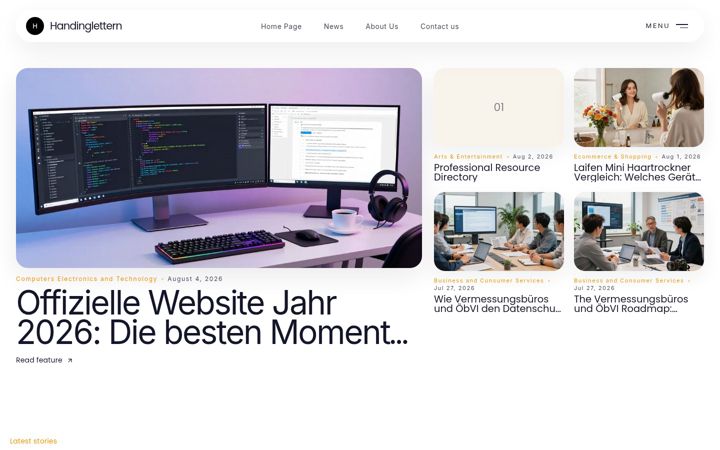 Screenshot of handinglettern.de