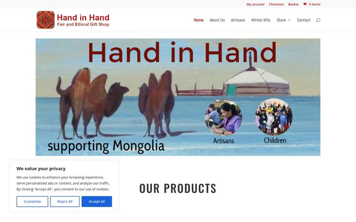 Screenshot of handinhand-mongolia.org.uk