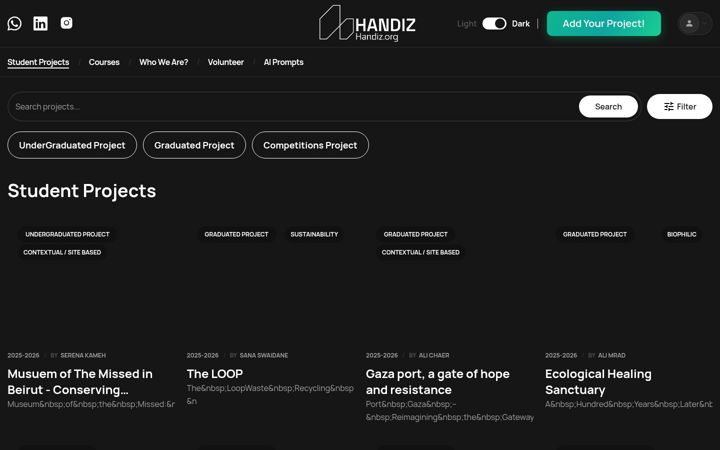 Screenshot of handiz.org