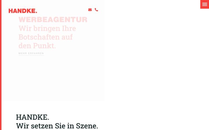 Screenshot of handke.com