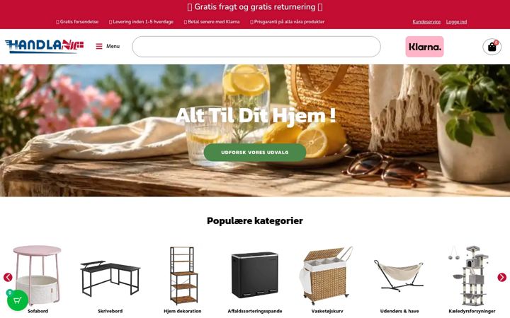 Screenshot of handlanu.dk