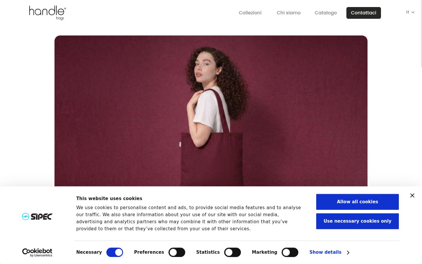 Captura de ecrã do banner de consentimento apresentado antes de qualquer interação