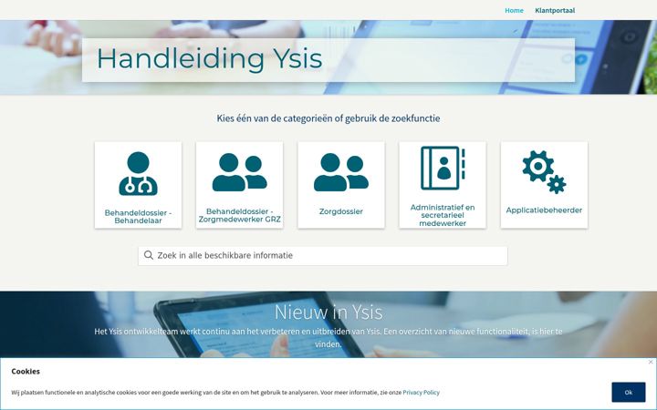 Screenshot of handleiding-ysis.nl