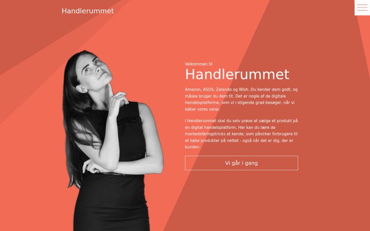 Screenshot of handlerummet.dk