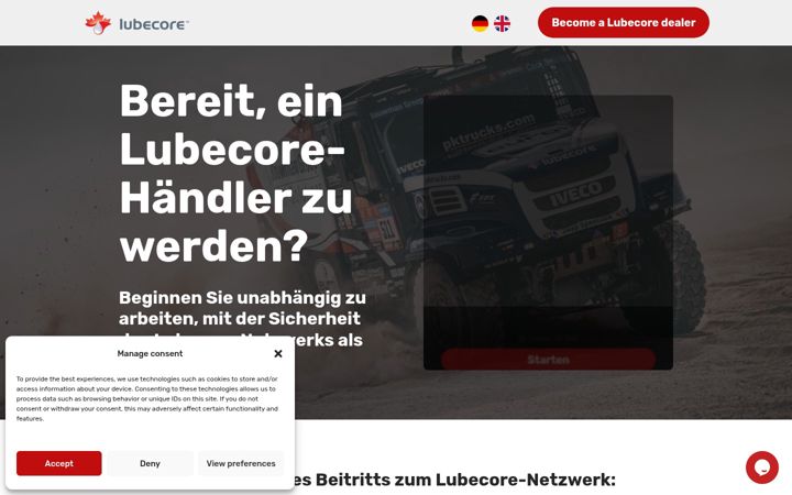 Screenshot of handlerwerdenlubecore.de
