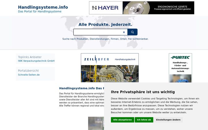 Screenshot of handlingsysteme.info