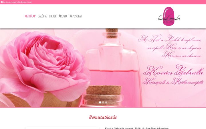 Screenshot of handmade-beauty.hu