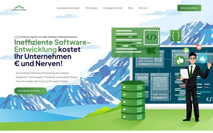 Screenshot of handmade-systems.de
