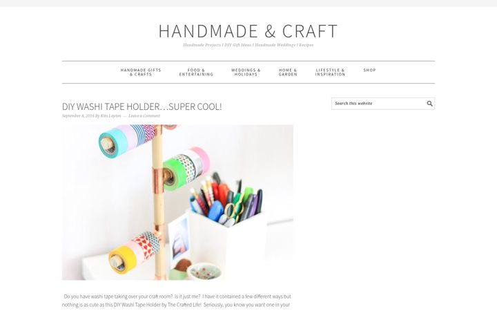 Screenshot of handmadeandcraft.com