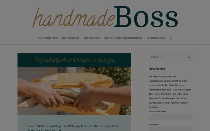 Screenshot of handmadeboss.de