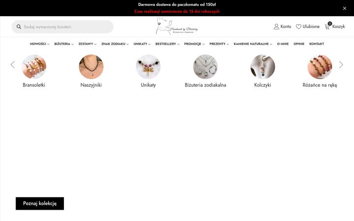 Screenshot of handmadebyblueberry.pl