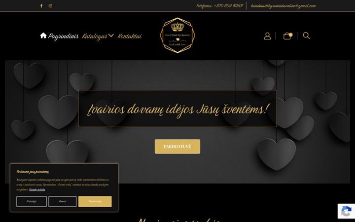 Screenshot di handmadebyraminta.lt