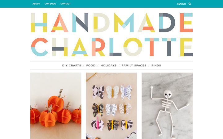 Kuvakaappaus sivustosta handmadecharlotte.com