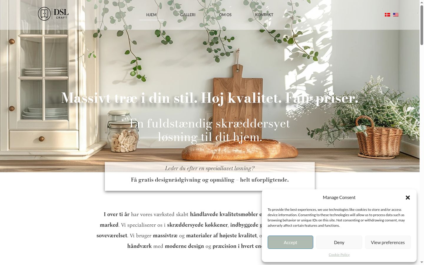 Screenshot des Einwilligungsbanners vor jeglicher Interaktion