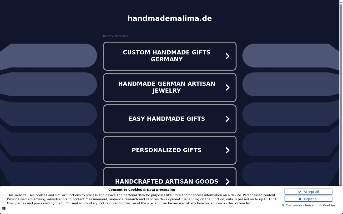 Screenshot des Einwilligungsbanners vor jeglicher Interaktion