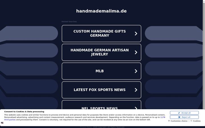 Screenshot of handmademalima.de