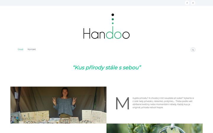 Screenshot of handoo.cz