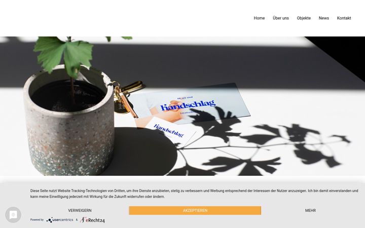 Screenshot of handschlag.immobilien
