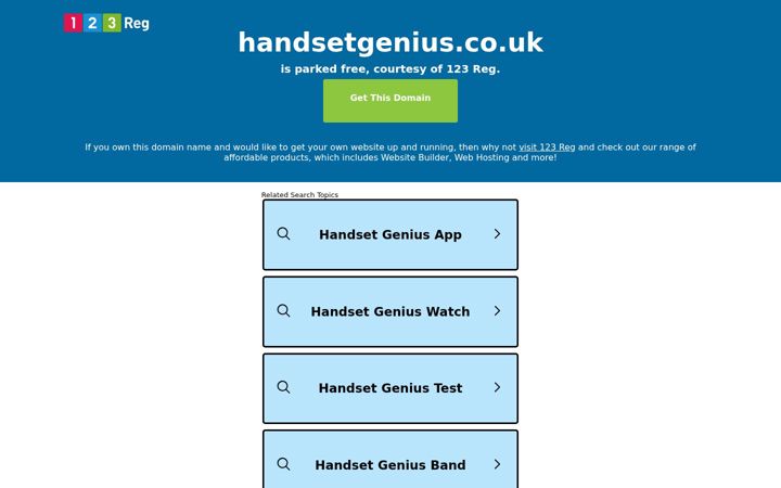 Screenshot of handsetgenius.co.uk
