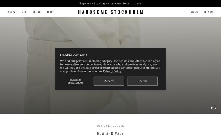Screenshot of handsomestockholm.com
