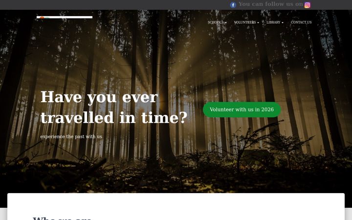 Screenshot of handsonheritage.co.uk