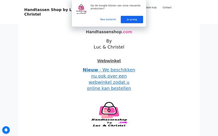 Screenshot of handtassenshop.com